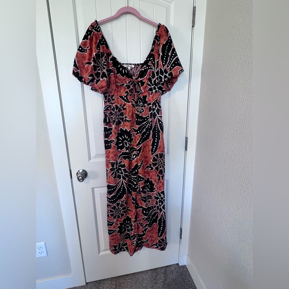 Floral Boho Jumpsuit Sz Large - Picture 2 of 8